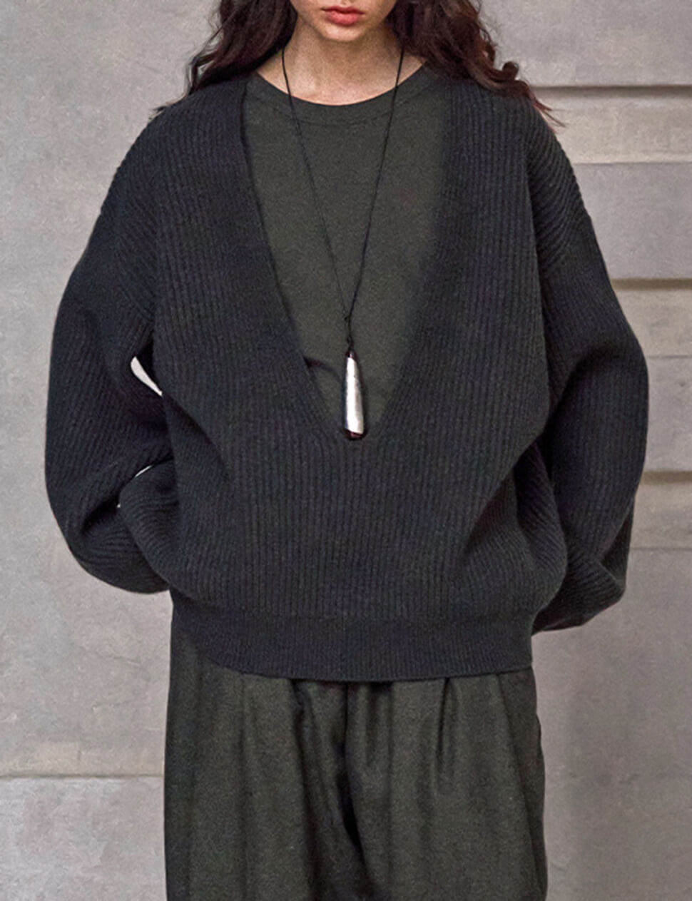 Deep-V-Neck Sweater-BESTSELLER