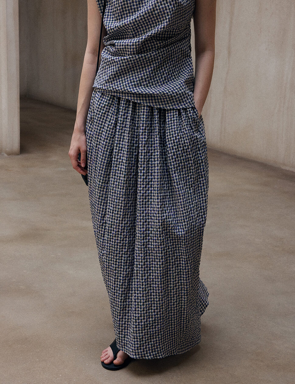 Gingham Cocoon Skirt