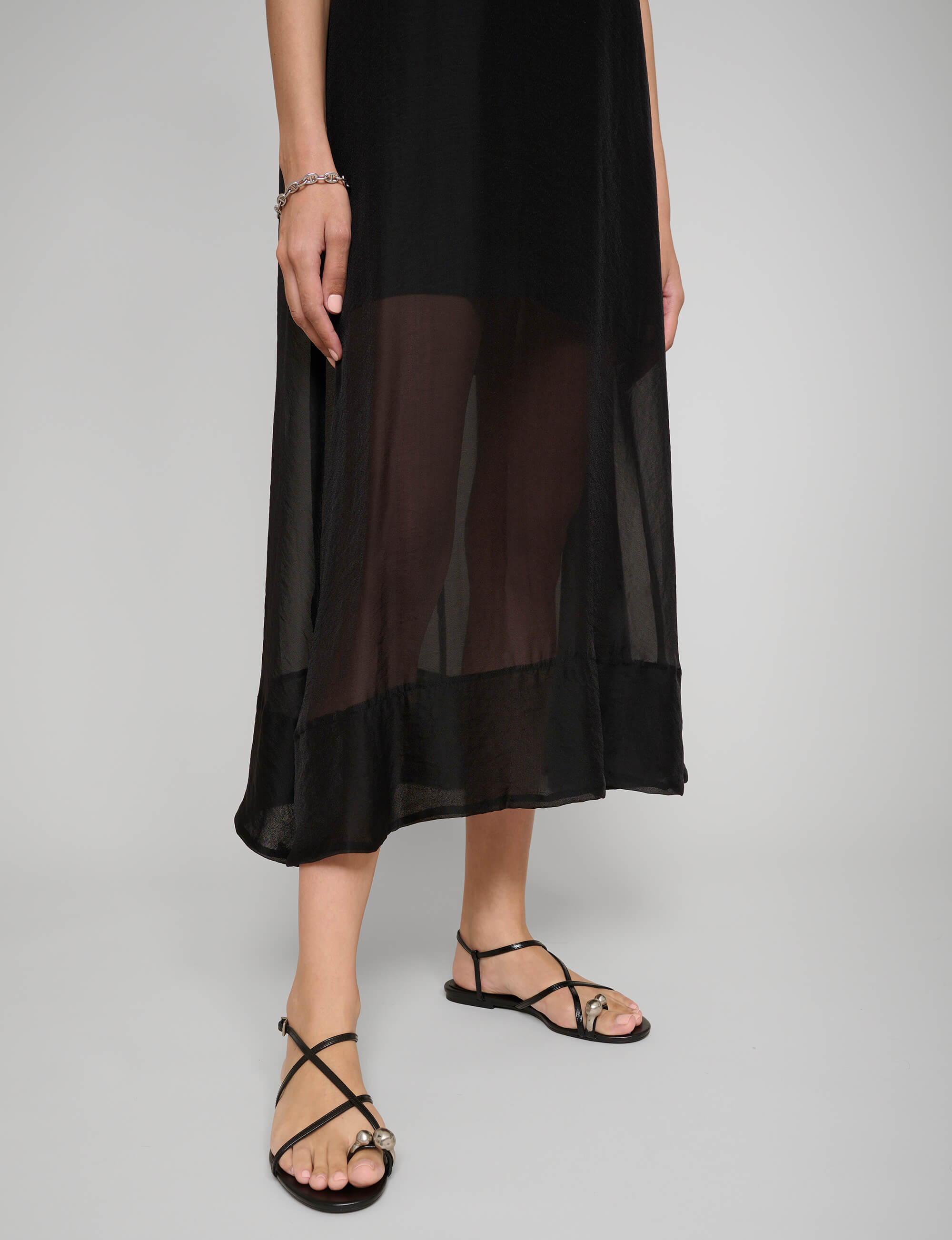 Layered Sheer A-line Dress-BESTSELLER