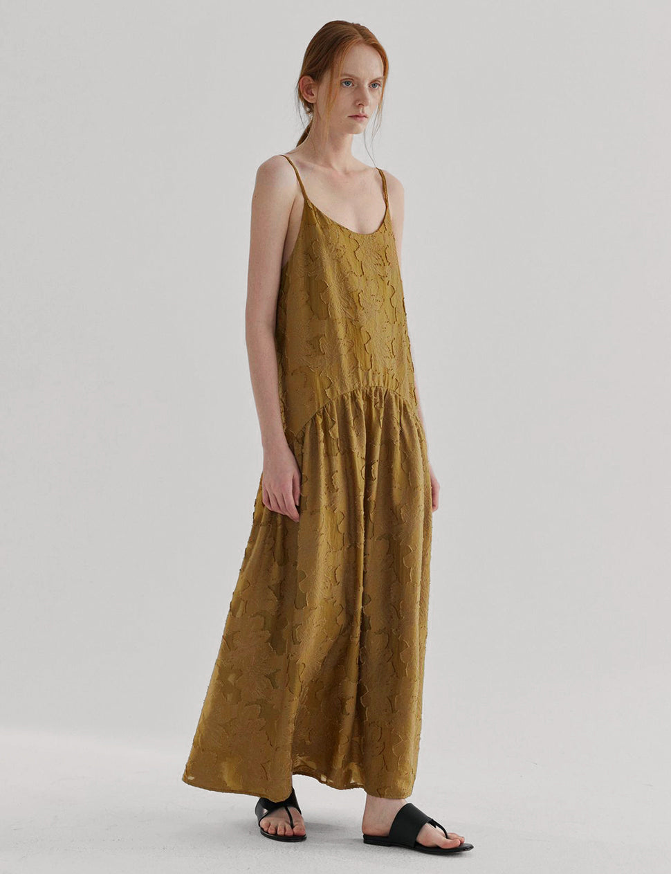 Textured Drop Waist Dress