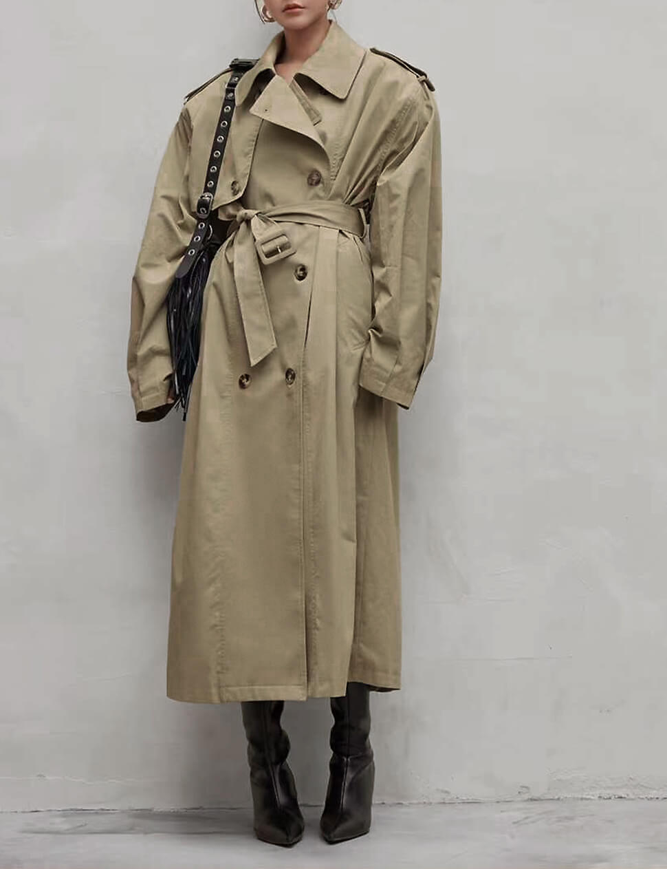 Oversized Padded Trench Coat-BESTSELLER