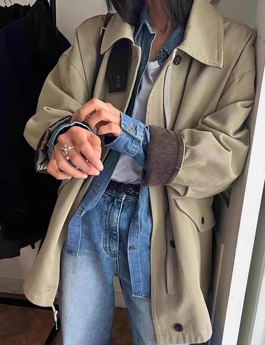 Khaki Corduroy Country Jacket