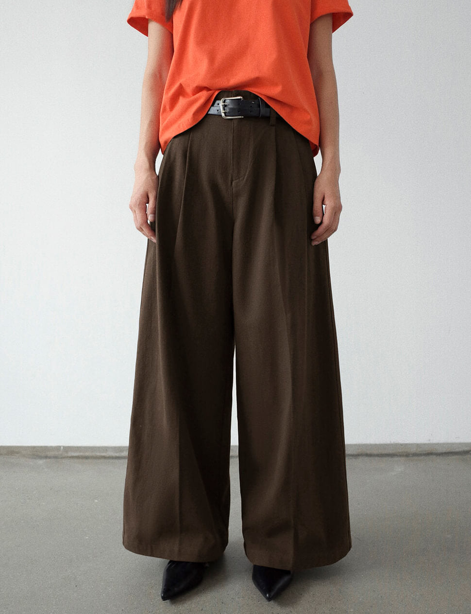 Double Belted Brown Pants