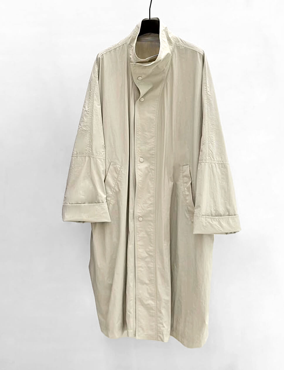 Stone Oversized Longline Shirt Coat