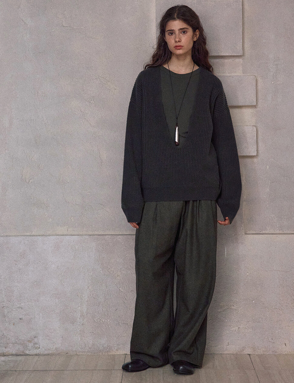 Deep-V-Neck Sweater-BESTSELLER