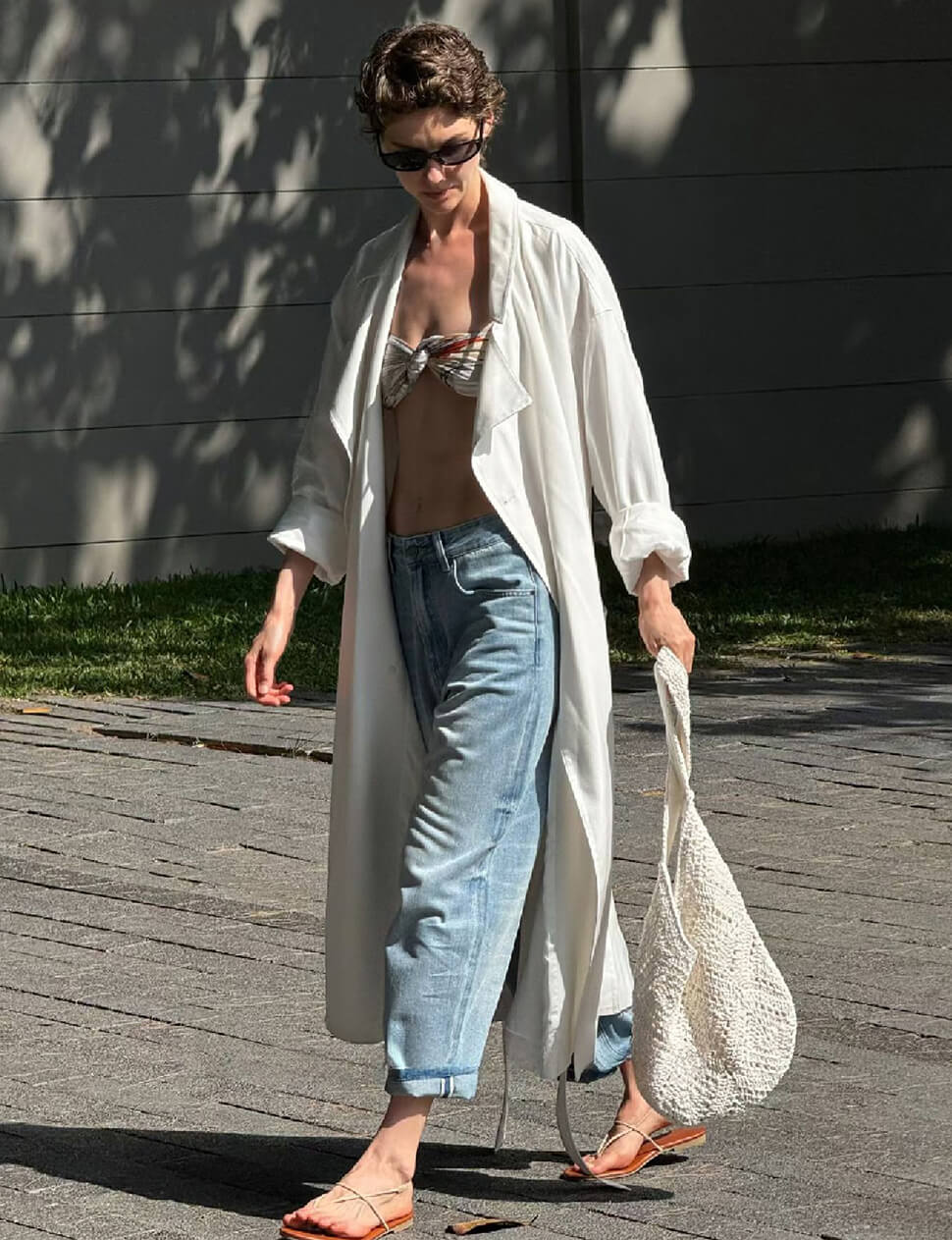 White Oversized Lightweight Belted Trench Coat-PREORDER